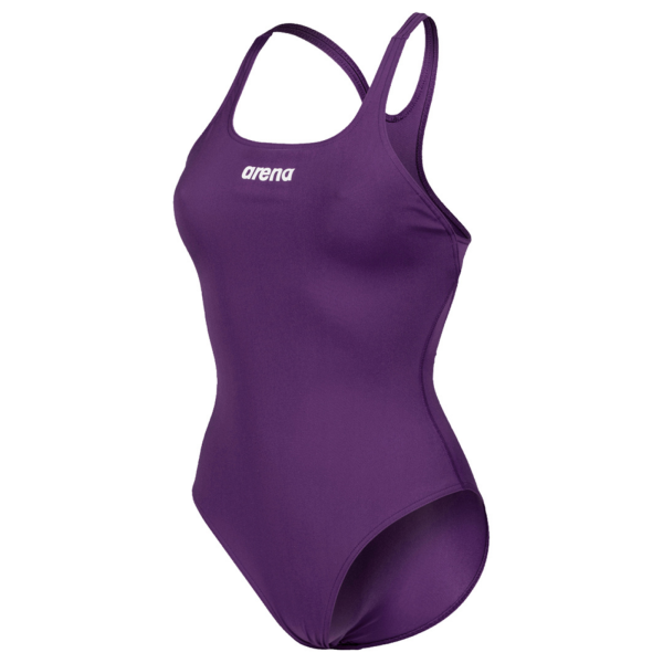 Arena W Team Swimsuit Swim Pro Solid D 38 plum/white Damen