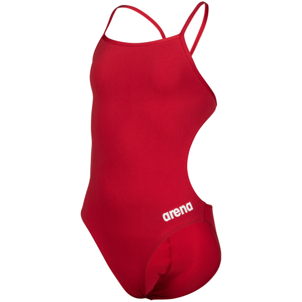 Arena G Team Swimsuit Challenge Solid 116 red/white M&auml;dchen