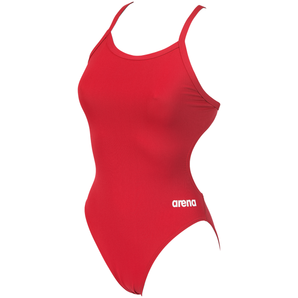 Arena W Team Swimsuit Challenge Solid D 30 red/white Damen