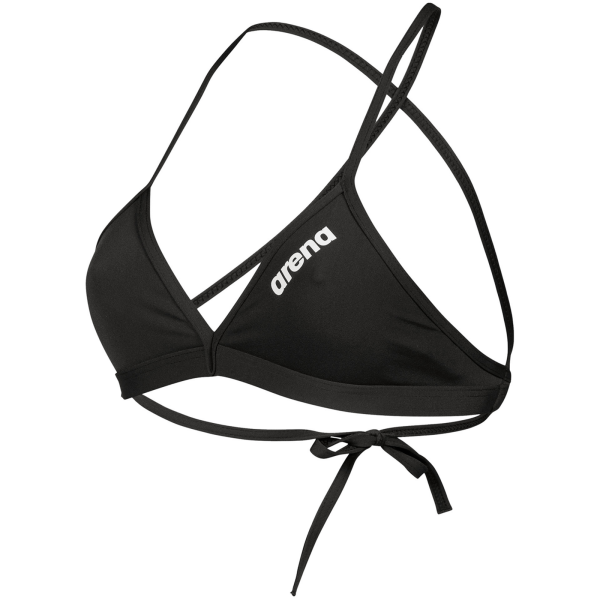 Arena W Team Swim Top Tie Back Solid D 30 black/white Damen