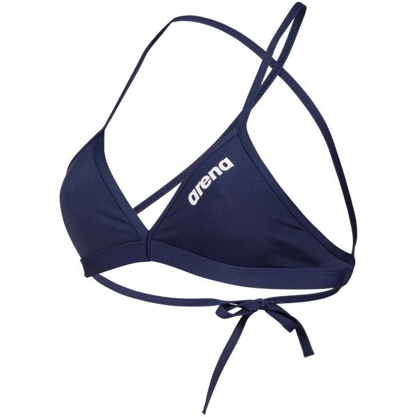 Arena W Team Swim Top Tie Back Solid D 32 navy/white Damen