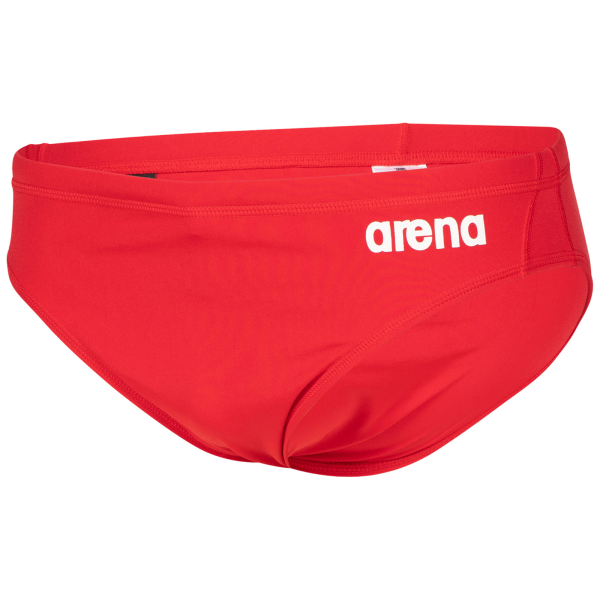 Arena B Team Swim Briefs Solid 152 red/white Jungen