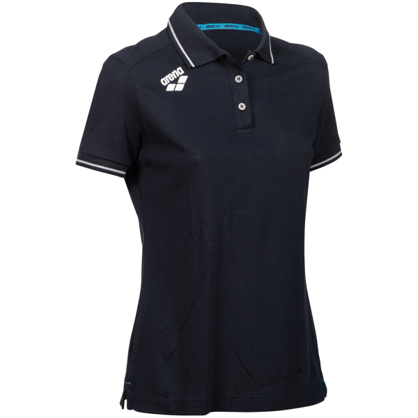 Arena W Team Poloshirt Solid Cotton M navy Damen
