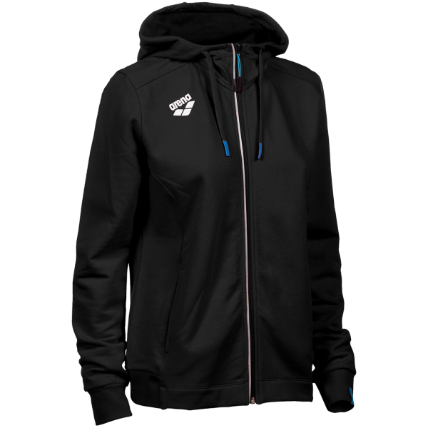 Arena W Team Hooded Jacket Panel L black Damen