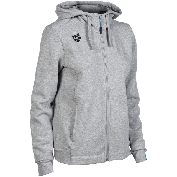 Arena W Team Hooded Jacket Panel M medium grey heather Damen