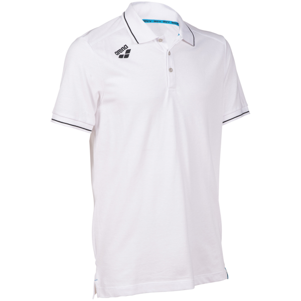 Arena Team Poloshirt Solid Cotton XL white Unisex