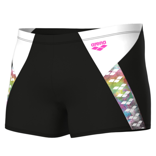 Arena M Arena Stripe Swim Short D 7 black/white/multi Herren