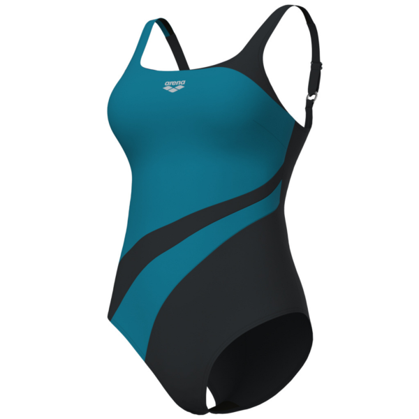 Arena W Arena Swimsuit Liliana U Back C Cup D 46 night grey/green blue Damen