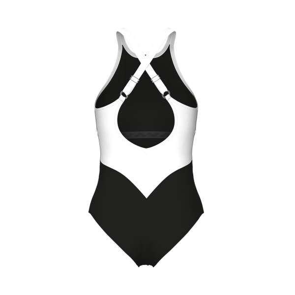 Arena W Arena Swimsuit Silvia Cross Back D 44 black/white/black Damen Produktbild 1