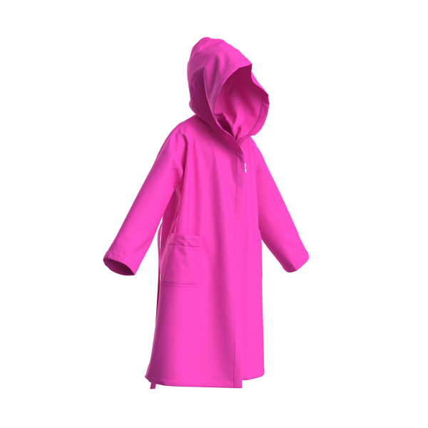 Arena Jr Arena Zeal Robe 116 shocking pink/white Unisex Produktbild 1