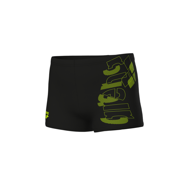 Arena B Arena Tales Swim Short 140 black/artic lime Jungen