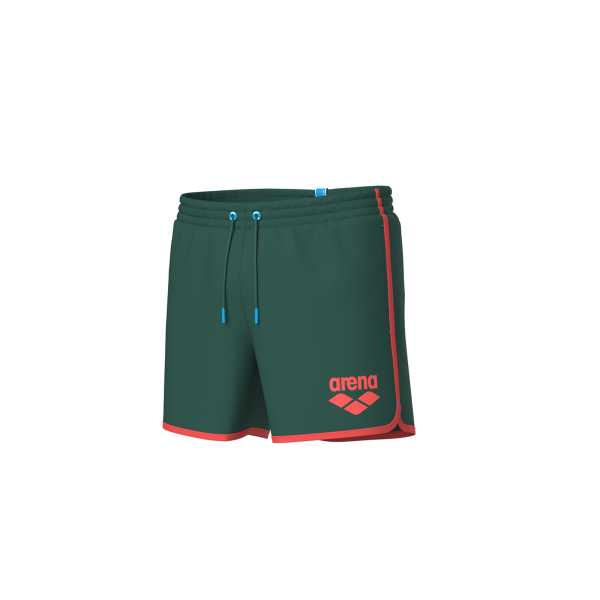 Arena M Arena Big Logo Borders Beach Short XXL mangrove/calypso coral Herren