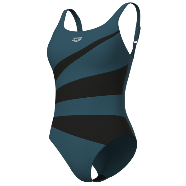 Arena W Arena Isabella Swimsuit Wing Back C D 38 mangrove/night grey Damen