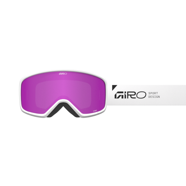 Giro Stomp Flash Goggle one size white wordmark amber pink S2 Unisex Produktbild 1