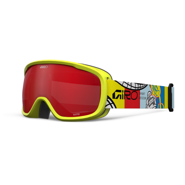 Giro Buster Flash Goggle one size yellow robot amber scarlet S2 Unisex
