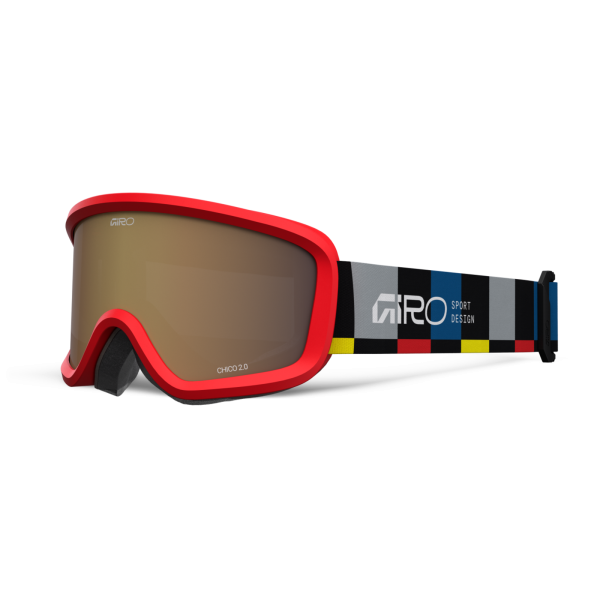 Giro Chico 2.0 Basic Goggle one size black blocks amber rose S2 Unisex