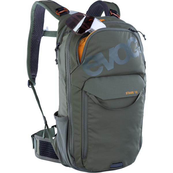 Evoc Stage 12L Backpack one size dark olive Unisex Produktbild 2