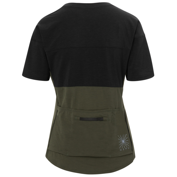 Giro W Ride Jersey XS black/trail green Damen Produktbild 2