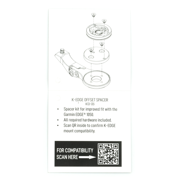 K-Edge K-EDGE Garmin EDGE 1050 Off-Set Spacer one size black Produktbild 1
