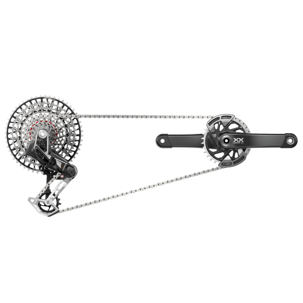 SRAM Groupset XX Eagle AXS Transmission 175mm/32t black/silver