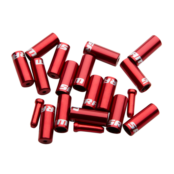 SRAM Shift- and Brake Cable End Cap Kit red