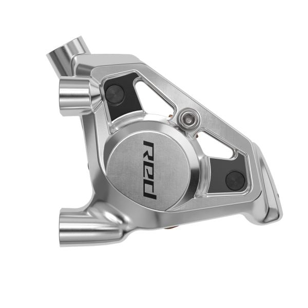SRAM MY24 Disc Brake Caliper, Flatmount, Red AXS silver