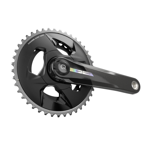 Quarq MY23 Power Meter Crankset Spindle Force AXS Wide 2x DUB 165mm/43/30t black/iridescent Produktbild 2