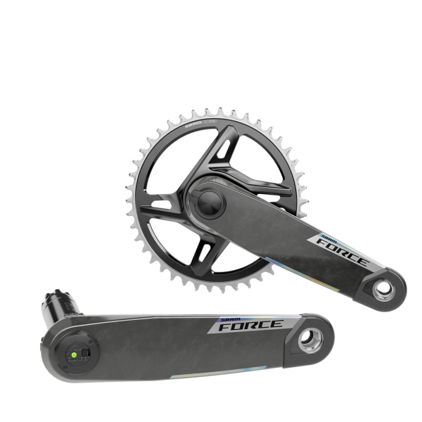 Quarq MY26 Power Meter Crankset Spindle Force XPLR AXS Wide 1x DUB 170mm/42t black/iridescent Produktbild 1