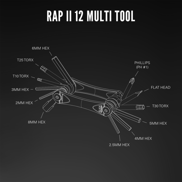 Lezyne RAP Ii - 12 one size black Produktbild 2