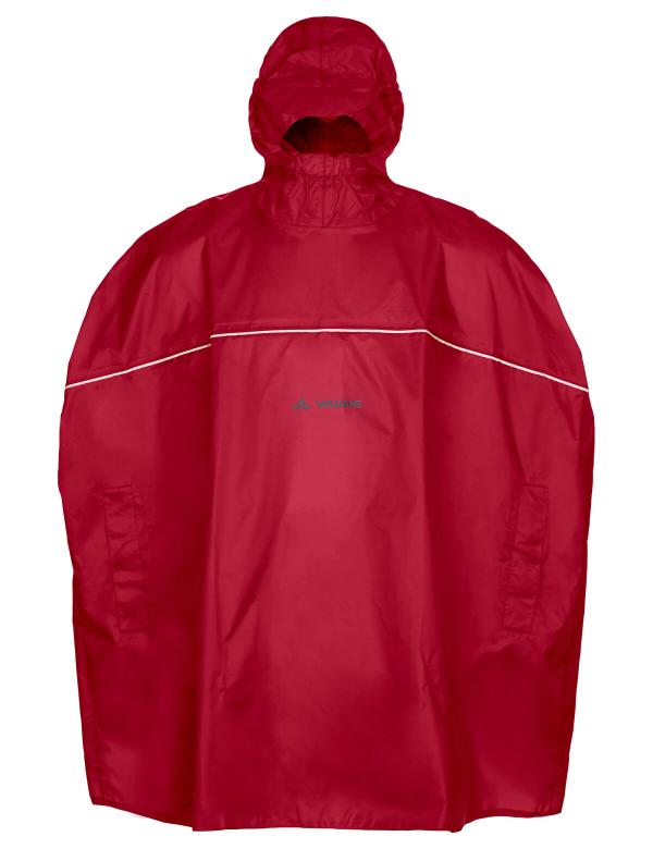 VAUDE Kids Grody Poncho indian red Gr&ouml;&szlig; L