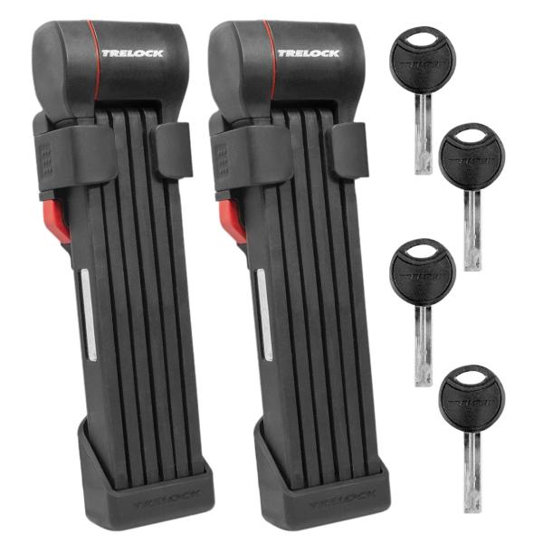TRELOCK Faltschloss FS 480 COPS X-PRESS Twin  Set