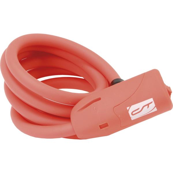 Contec Spiralkabelschloss Neoloc neonrot
