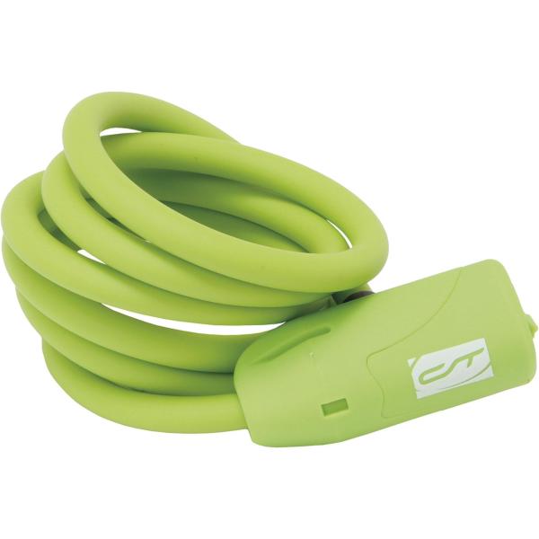 Contec Spiralkabelschloss Neoloc neongr&uuml;n