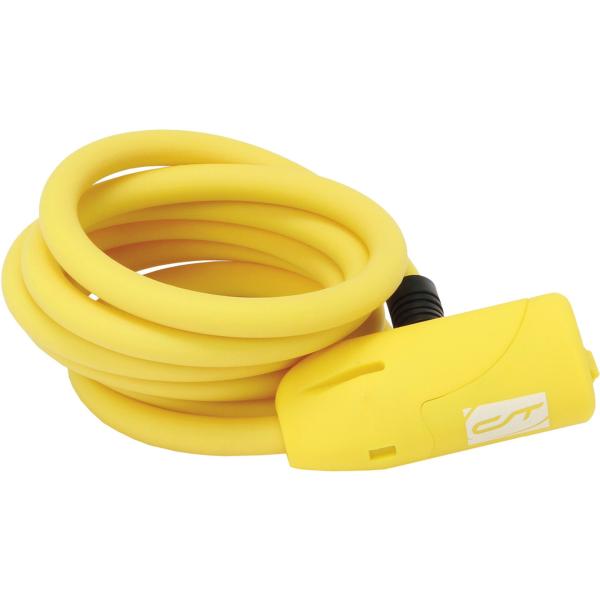 Contec Spiralkabelschloss Neoloc neon, gelb