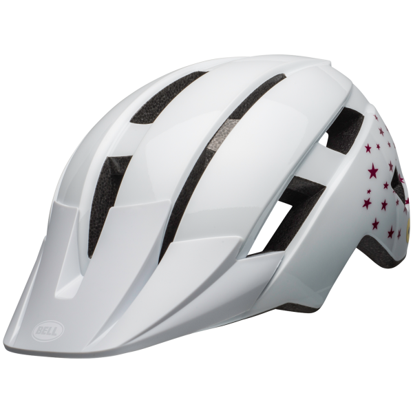 Bell Sidetrack II YC MIPS Helmet UC 47-54 gloss white stars Unisex Produktbild 2