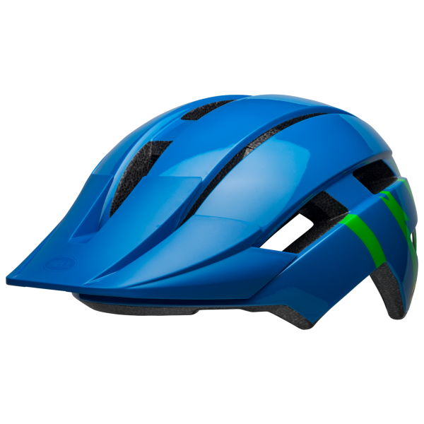 Bell Sidetrack II YC MIPS Helmet UC 47-54 gloss blue/green strike Unisex Produktbild 2