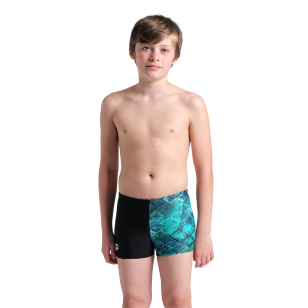 Arena B Arena Daly Swim Short 140 black/water multi Jungen