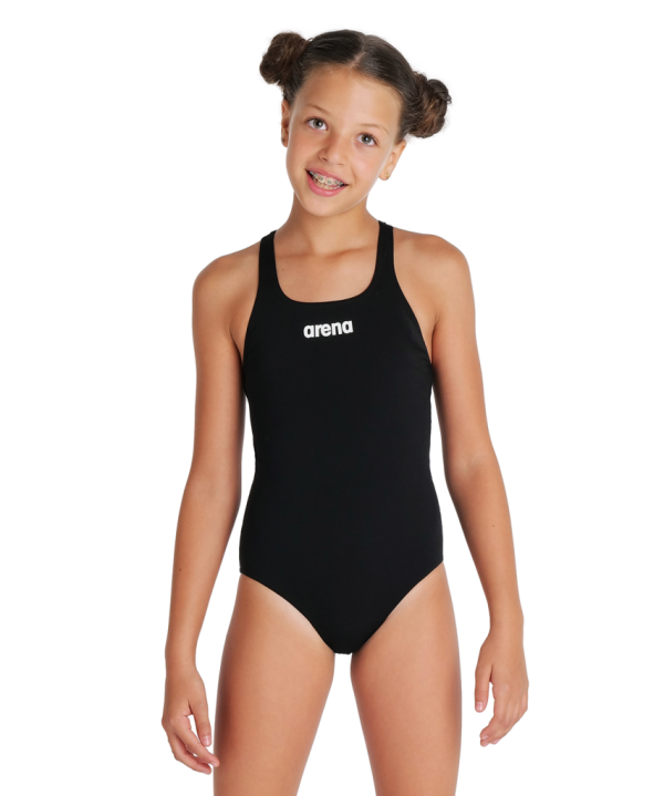 Arena G Team Swimsuit Swim Pro Solid 152 black/white M&auml;dchen