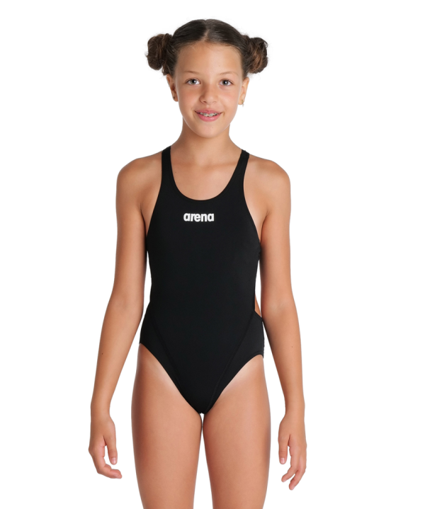 Arena G Team Swimsuit Swim Tech Solid 164 black/white M&auml;dchen