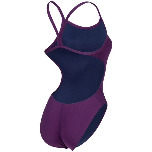 Arena W Team Swimsuit Challenge Solid D 30 plum/white Damen Produktbild 2
