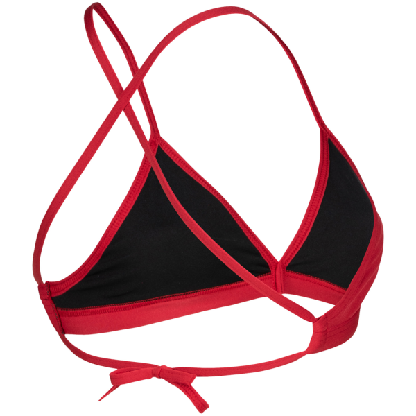 Arena W Team Swim Top Tie Back Solid D 38 red/white Damen Produktbild 2