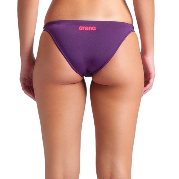 Arena W Team Swim Bottom Solid D 40 plum/bright coral Damen Produktbild 1