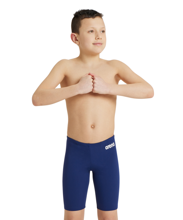 Arena B Team Swim Jammer Solid 128 navy/white Jungen
