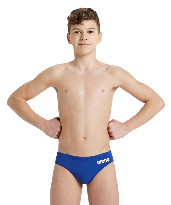 Arena B Team Swim Briefs Solid 164 royal/white Jungen