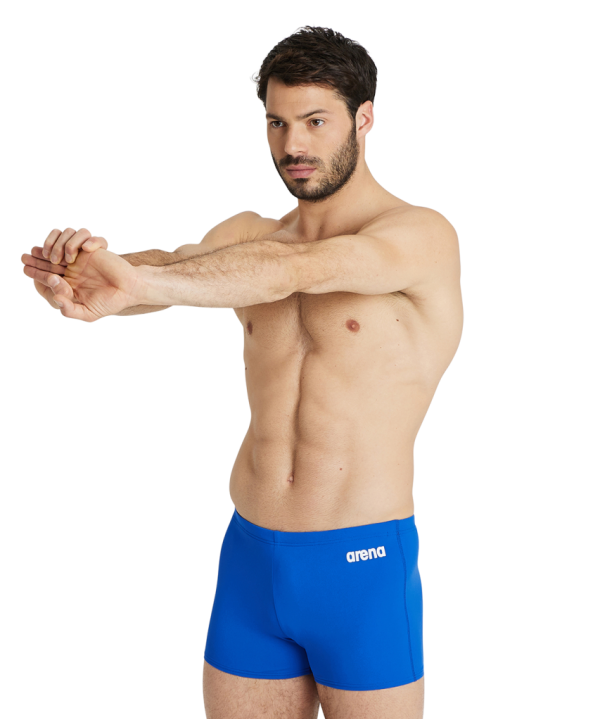 Arena M Team Swim Short Solid D 7 royal/white Herren