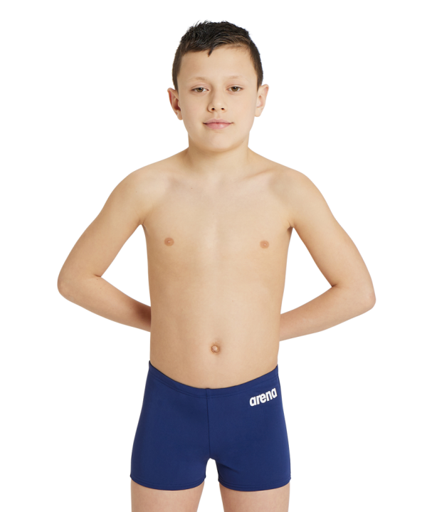 Arena B Team Swim Short Solid 116 navy/white Jungen