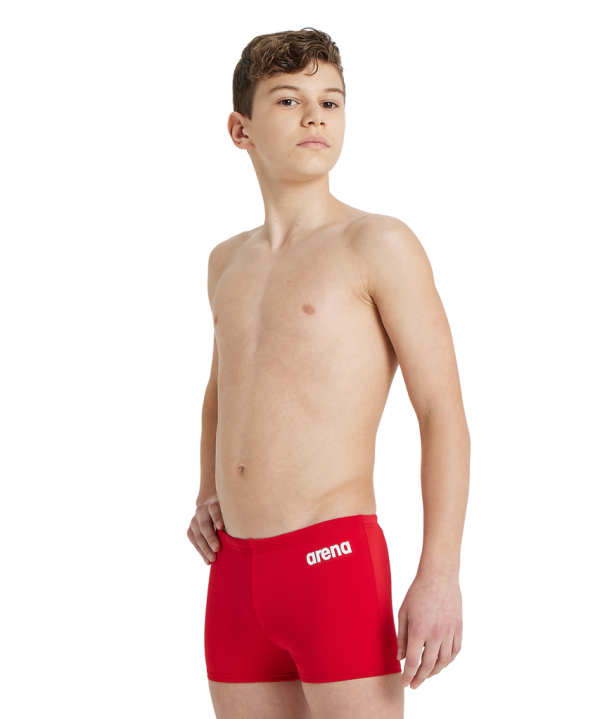Arena B Team Swim Short Solid 164 red/white Jungen