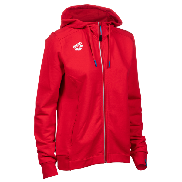 Arena W Team Hooded Jacket Panel M red Damen Produktbild 1
