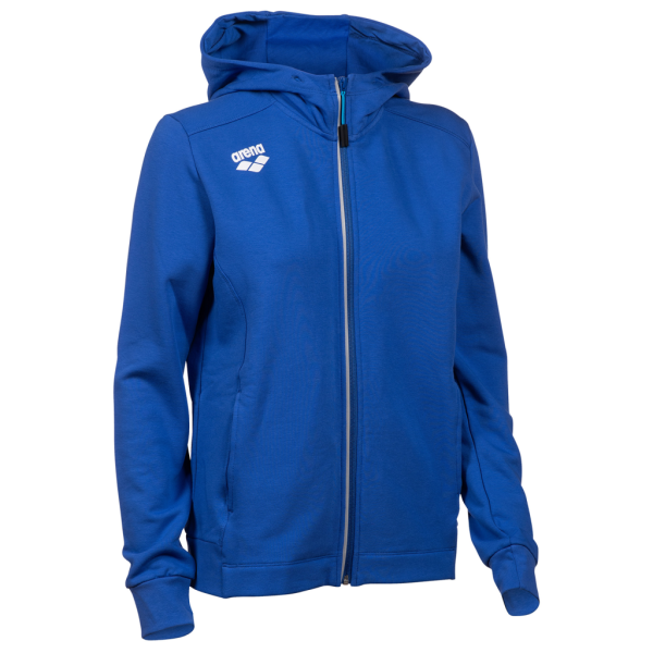 Arena W Team Hooded Jacket Panel M royal Damen Produktbild 1