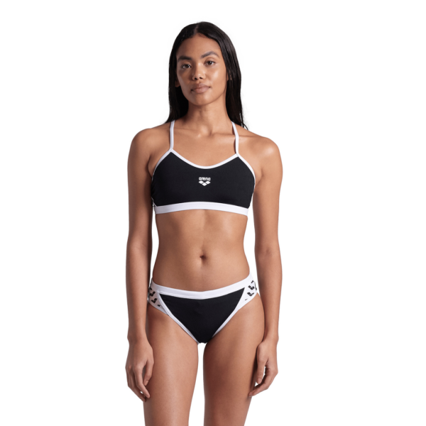 Arena W Arena Icons Bikini Cross Back Solid D 40 black/white Damen